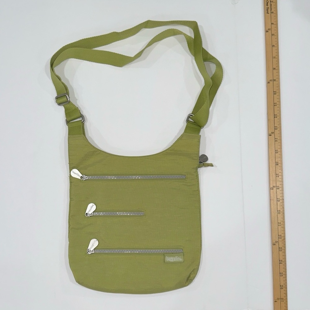 Baggalini Lime Green Medium Crossbody Bag